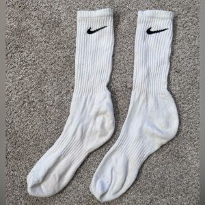 Nike White Cotton Crew Socks